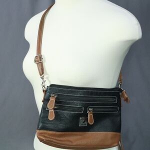 Stone & Co, Crossbody pure bag tote Black & Brown Zip 3-in-1 black/brown